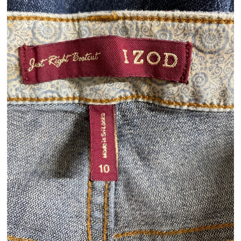 Izod Just Right Bootcut Blue Denim Jeans Women’s Size 10 - Picture 8 of 10